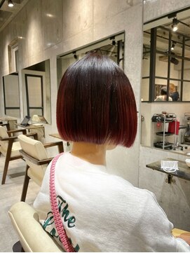 アンサム 下北沢店(UNSOME) ボブ／チェリーレッド