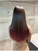 髪質改善大人レイヤーロング/ピンクグラデーションカラー/池袋駅