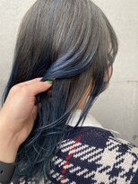 ミンティング(MINTing) ミディアムボブ/切りっぱなしボブ/インナーブルー