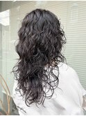 ロングレイヤーウルフパーマウェーブパーマハードパーマ