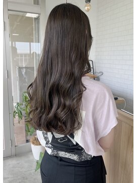 ヒトノワ(Hito.nowa) オリーブグレージュ×ロング【荒川】