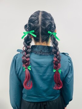 アールエーサロンモノクロ 秋葉原(RA SALON モノクロ) ツイン編みおろし