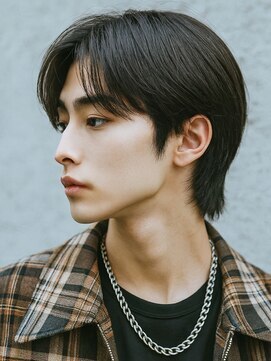 メンズ ルシードスタイル アウラ 松戸市五香(LUCIDO STYLE Aura) 韓国風センターパートミディアムレイヤー