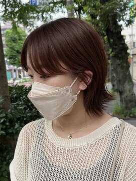 カウチ 板橋本町店(kauti) オレンジカラー＋外ハネスタイル