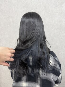 アン ブリーチ 大宮駅東口店(UN BLEACH) 【隠せるインナー】ブルーブラック×ネイビーブルーカラー♪