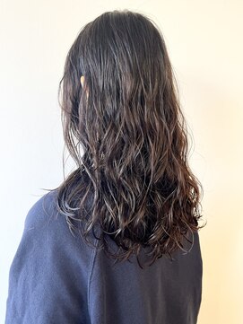 モリオフロムロンドン 松戸店(Morio from London) 【morio松戸 アイダ】大きめカールデジタルパーマセミロングヘア