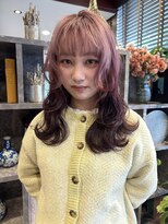 ソレイユトウキョウシブヤ(SOLEIL TOKYO shibuya)&nbsp;ロングレイヤーホワイトピンクルーツカラー