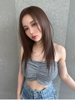 ロンド マーレ 天神大名店(Lond mare)&nbsp;黒髪/オリーブグレー/小顔/ココアベージュ/レイヤーカット