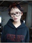 【GEEKS渋谷】オン眉ベリーショート/デザインカラー/春ヘア/小顔