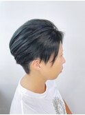 ハンサムショート×ネイビーブルー