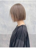 くびレイヤーエモージュ前髪モテベージュレイヤーミディ/高円寺