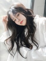 シオン(shion) 顔周りレイヤーロング韓国ヘアイメチェン_F1758