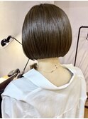 小顔にみえるコンパクトボブ。【30代、40代、50代、銀座】