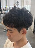 奈良ルーズショートルーズパーマアップバングシャドウパーマ