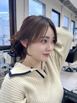 アンドカオマワリカットファム(Fann.)&nbsp;レイヤーカット 顔まわり 韓国風 神戸三宮元町 髪質改善 艶髪