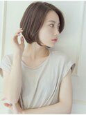 襟足スッキリ☆横顔美人ショートボブ