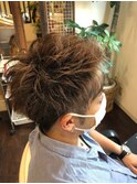 アップバングソフモヒ+2ブロック