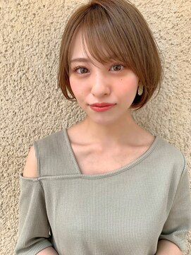 シー バイ ロンド 新宿(Sea by Lond) 大人かわいいウェーブパーマ小顔ショートボブ