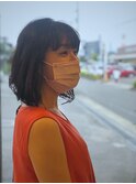 弾むような毛先のくびれカール