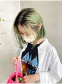 イエローグリーン　グラデーション  ペールグリーン