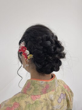 ベルクープス 天王寺店(Belle Coupes) 【BelleCoupes】岡本真由美 結婚式 二次会 着物ヘアセット