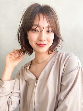 シエスタ(Siesta) siesta 京都☆シースルーバング×ピンクベージュ