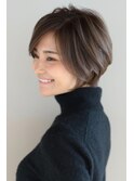 【小鳥居】シルキーベージュ大人可愛いボブショート前上がりボブ