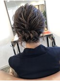ボリュームシニヨンアレンジ◎お呼ばれ 結婚式 二次会