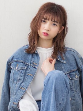 エミュー 湘南台店(emue) メルティカラー/似合わせカット/ウェーブミディアム/湘南台