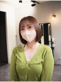 ラベンダー＋ボブ【@hair_mazda】