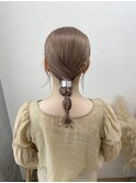 箔付きタイトヘアアレンジ/大宮東口タイトヘアアレンジ
