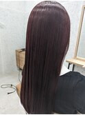 《AO hair》ワインレッドカラー