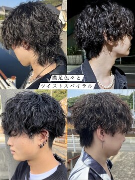 ヘアショップ ホップエム(HAIR SHOP HOP M) ツイストスパイラルパーマ/ウルフカット/マッシュ