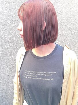 ランプ ヘアー(lamp hair) 【lamp池袋オザキ】イルミナコーラル/ボブ