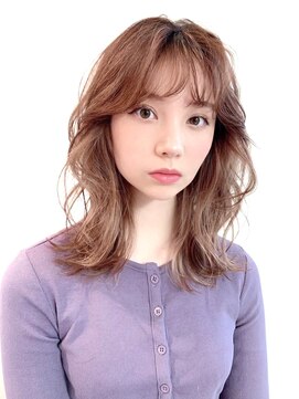 ジュネス 表参道(JYUNESU) ロングレイヤーグレージュカラーブリーチなしカラー20代30代40代
