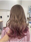 ピンクグラデーション