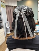 ヘアミッション ロデオ(hair Mission Rodeo)&nbsp;ハーフアップスタイル