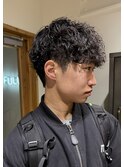 メンズパーマ ツイスパ 波巻き フェード