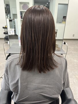 ガルボヘアー 桟橋店(garbo hair) オリーブアッシュ　ボブ　トリートメント