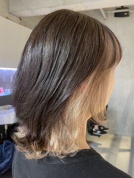 エリマ 調布(elima) レディースミディアムレイヤーダブルカラーミルクティーベージュ