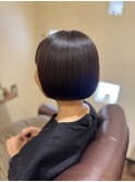 ミニボブ×ナチュラルブラウン