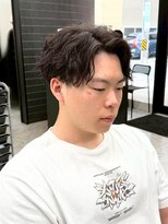 ソレイユ バイ アルフレッド(SOLEIL by alfRed)&nbsp;ツイストスパイラル　センターパート　緩め　黒髪