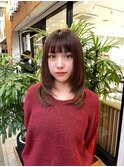 水素カラー×レイヤーカット
