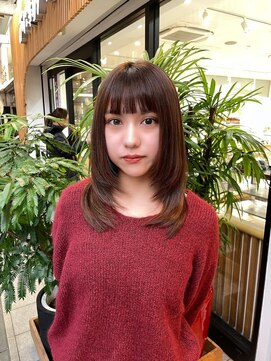 水素カラー×レイヤーカット