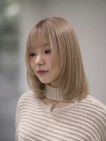 エアー 銀座タワー(AIR)&nbsp;大人レイヤー/ミディアムレイヤー/ハイトーンカラー/ブリーチ