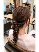フィットヘアー(FIT HAIR)&nbsp;まとめ髪　編みおろし