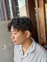アリーム(Areem) 香川波巻きパーマ×メンズマッシュ×センターパート高松
