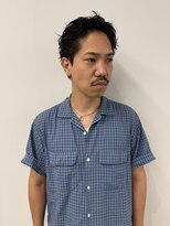 パーク(PARK) メンズショートピンパーマ刈り上げなしショート