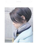 ジェンダーレスショート×ダークアッシュ [表参道]