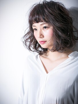 モッズヘア 越谷(mod's hair) *mod's越谷*くせ毛風スパイラルカール♪Aライン小顔大人ボブw